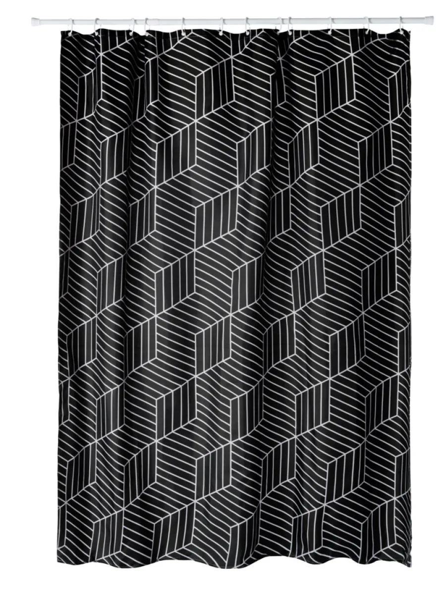 GEYSER® Badeforhæng|Dessert Black badeforhæng 180 x 200 cm