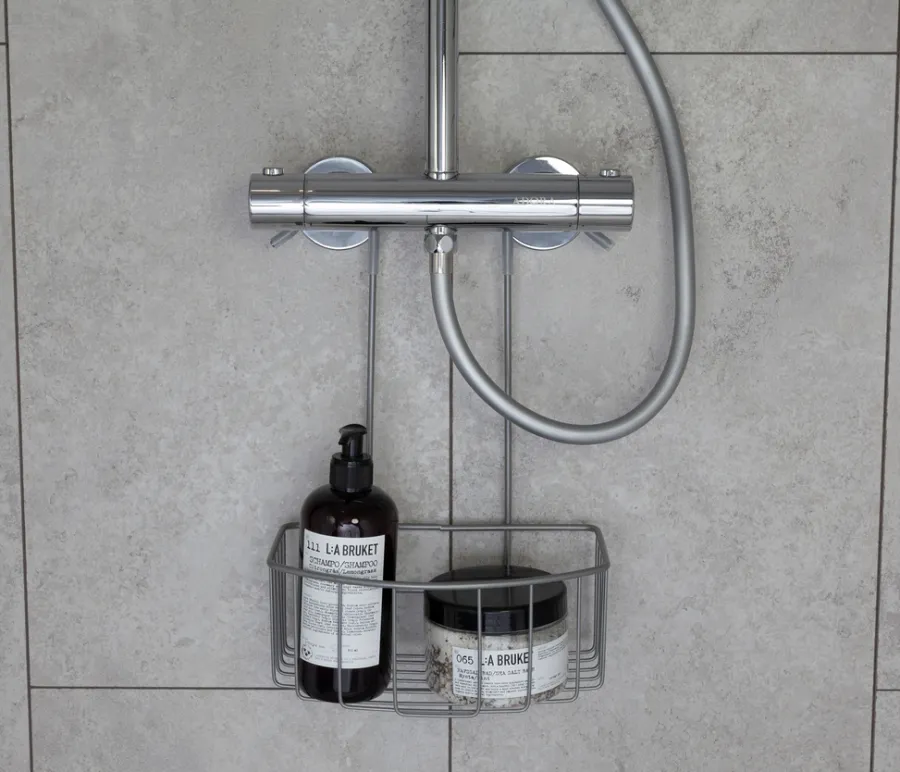 GEYSER® Brusehylder|trådkurv m/bøjleophæng mat grå