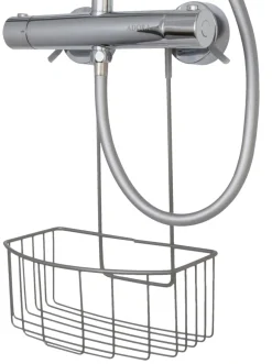 GEYSER® Brusehylder|trådkurv m/bøjleophæng mat grå