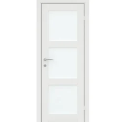 Torso Døre & Karme|Glasdør Fashion 3 hvidmalet 82,5 x 204 cm