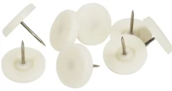 HOME it Filtpuder|Glidesøm Ø30 mm hvid plast - 8 stk.