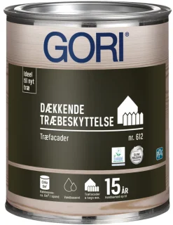 GORI Træbeskyttelse|612 dækkende træbeskyttelse 0,75 liter Kulsort