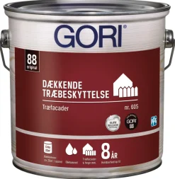 GORI Træbeskyttelse|605 dækkende træbeskyttelse 2,5 liter Kridt