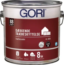 GORI Træbeskyttelse|605 dækkende træbeskyttelse 2,5 liter Kulsort