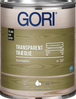 GORI Træolie|307 transparent træolie til havemøbler 0,75 liter Teak