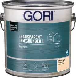 GORI Trægrunder|11.1 transparent trægrunder vandbaseret 2,5 liter