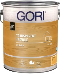 GORI Træolie|109 transparent træolie lærketræ 5 liter Klar