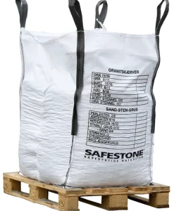 Safestone by ZURFACE Skærver & Sten|Big Bags|Granitskærver grå stenungsund 11–16 mm - Safestone Overvejende grå med en smule hvid og rød i