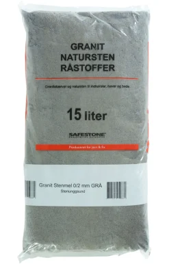Safestone by ZURFACE Sand & Grus|Granitstenmel grå 15 liter - Safestone