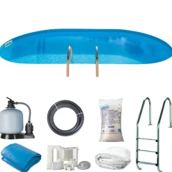 Swim & Fun Pools|Gre poolpakke inground oval 24420 liter -