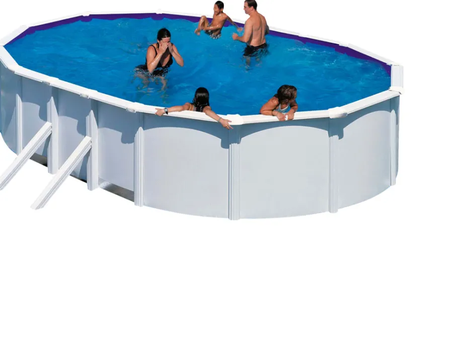 Swim & Fun Pools|Gre poolpakke oval 14550 liter - Hvid