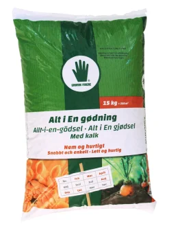Grønne Fingre® Gødning|alt-i-en gødning 15 kg