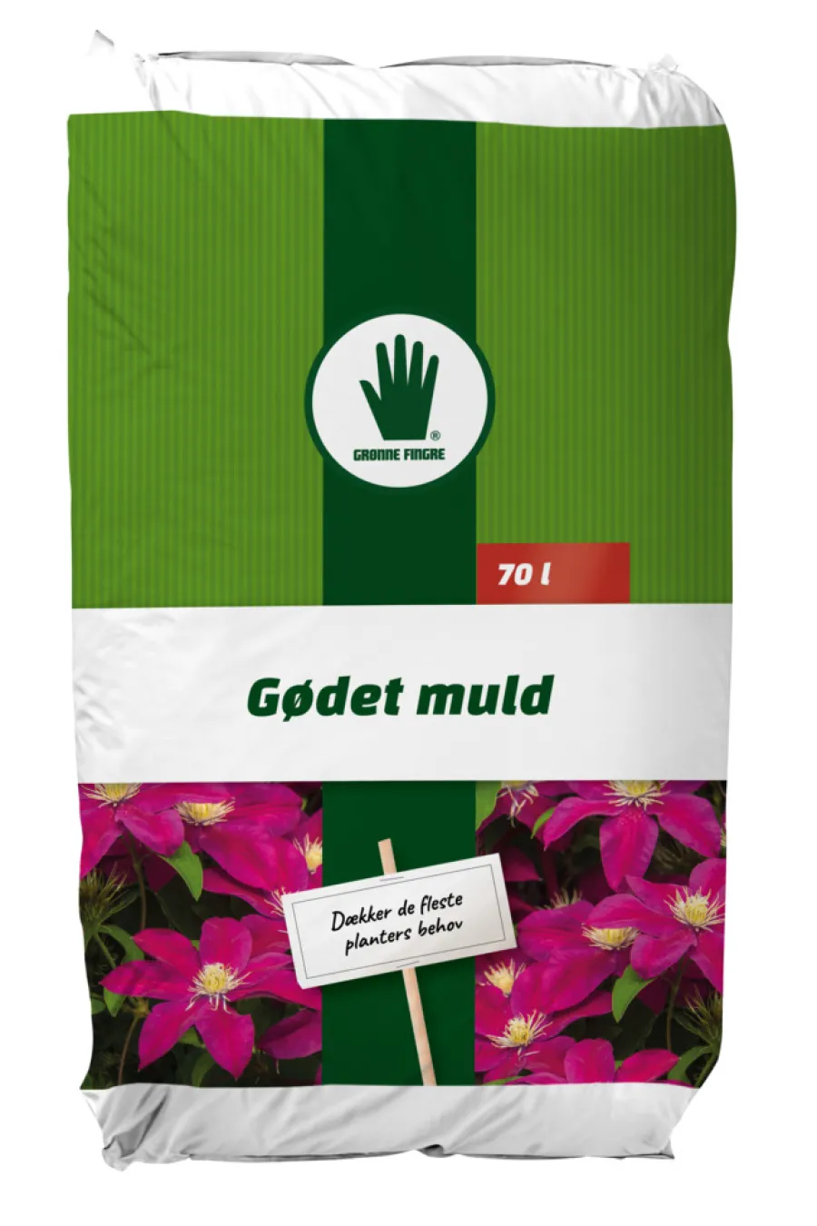 Grønne Fingre® Jord|gødet muld 70 liter