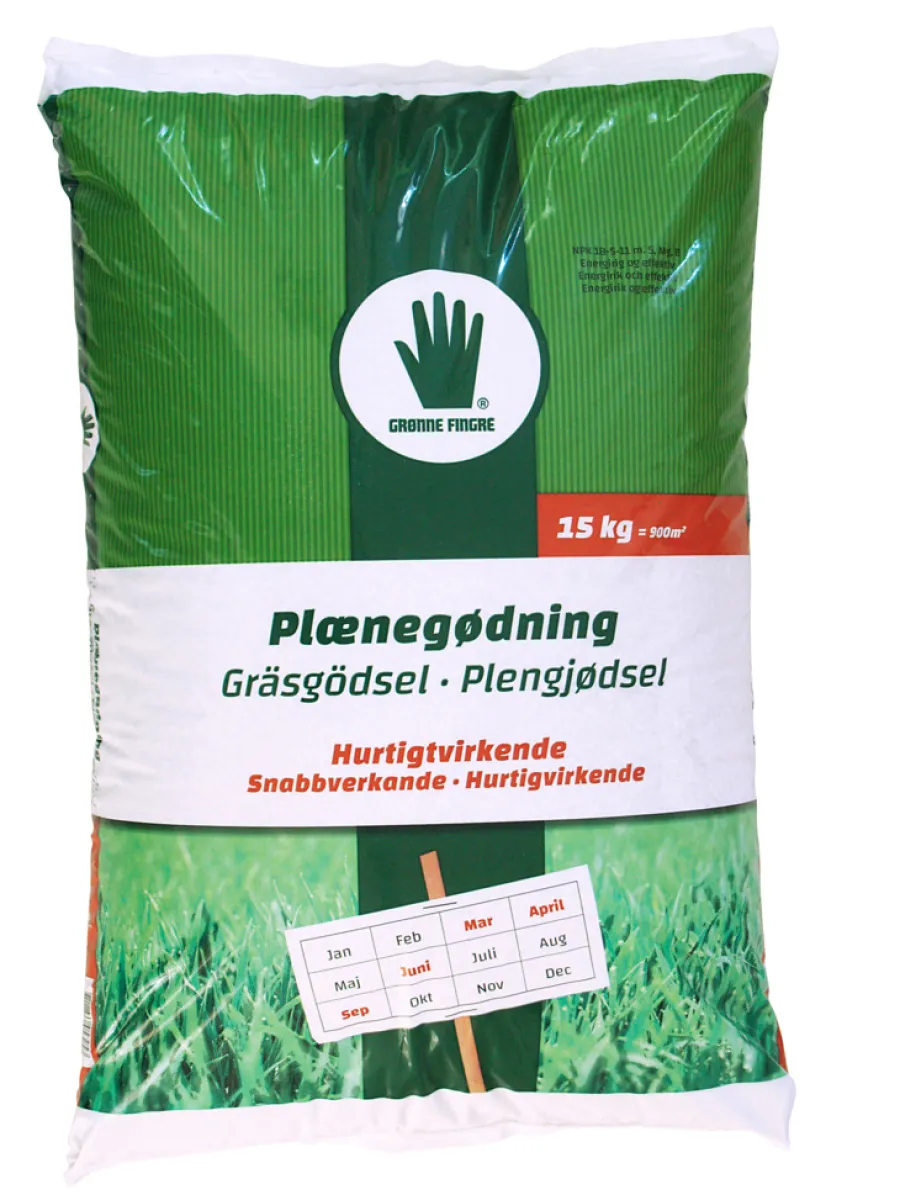 Grønne Fingre® Gødning|plænegødning 15 kg