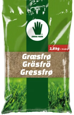 Grønne Fingre® Græsfrø & Rullegræs|plænegræs 1,8 kg 70-80 m²