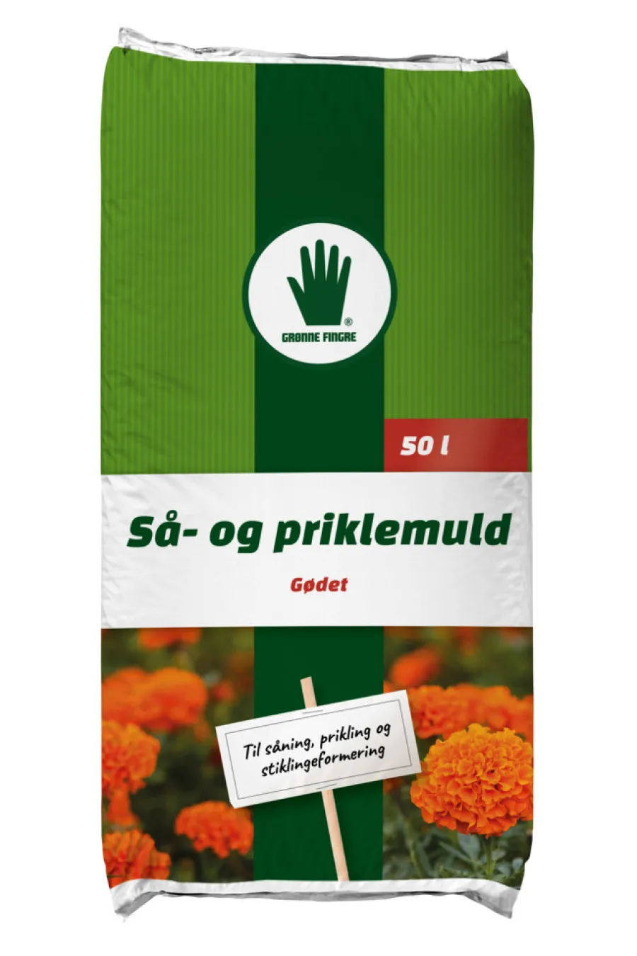 Grønne Fingre® Jord|så- og priklejord 50 liter