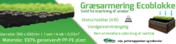 Bedafgrænsning & Minihegn|Græsarmering ecoblokke 395 x 590 mm
