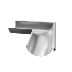 Grøvik Tagrender|hjørne udvendig 90 gr. T125 aluminium Sølv (aluminium)