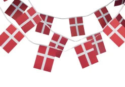 Gamle Danmark Pynt & Festudstyr|Guirlande m/20 stk. papirflag