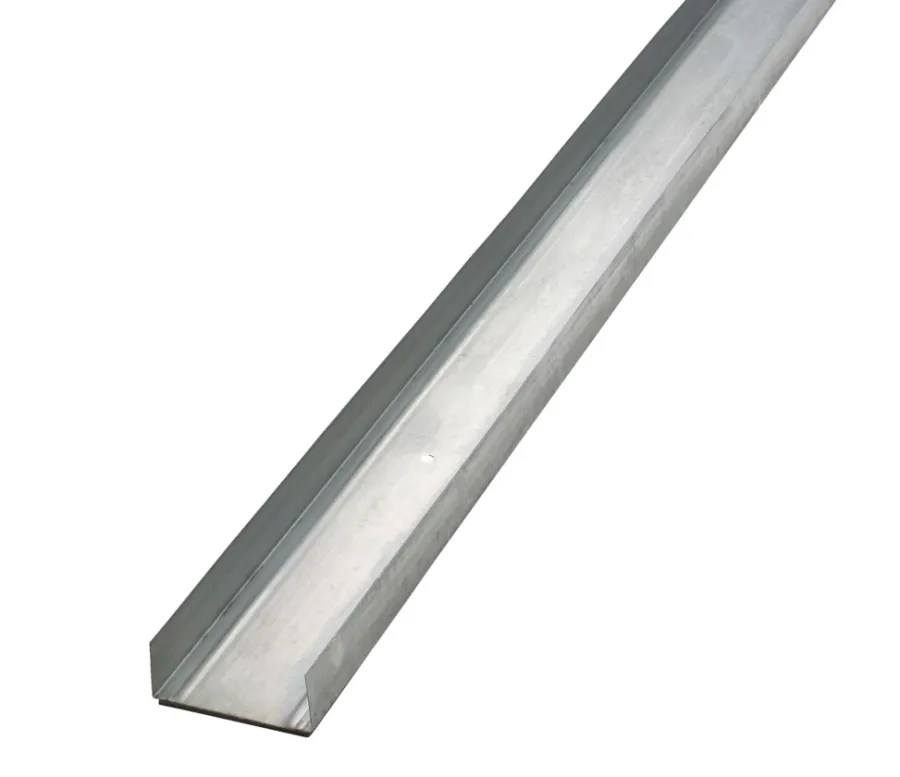 Gipsplader|Gulv- og loftskinne med foam, U-profil 95 mm