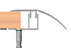 Profillister|Gulvprofil top alu folieret 2 x 52 x 1800 mm