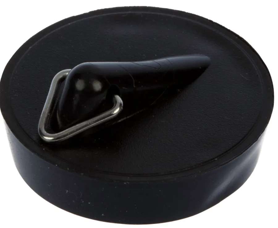 Reservedele Til Køkkenvaske|Gummiprop sort 1 1/2"