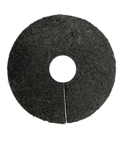 Gardenlife Land Ukrudtsdug|Gummiring til træer/buske Ø50 cm Sort