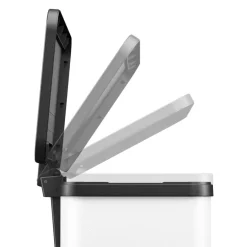 Hailo Skraldespande|Affaldssortering|pedalspand Öko Trio Plus Hvid