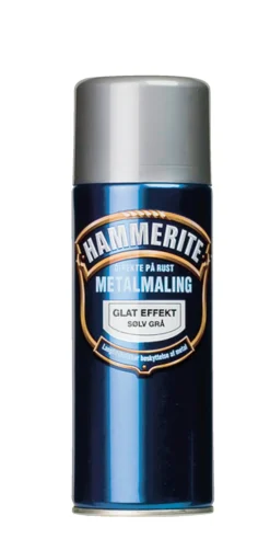 Hammerite Spraymaling|metalmaling sølv glat 400 ml