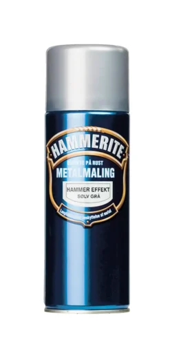 Hammerite Spraymaling|metalmaling sølv hammereffekt 400 ml