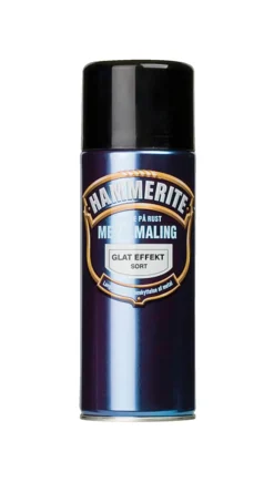 Hammerite Spraymaling|metalmaling sort glat 400 ml
