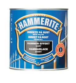 Hammerite Metalmaling Udendørs|Træ- & Metalmaling|metalmaling hammereffekt 750 ml Sort