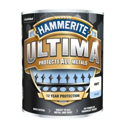 Hammerite Metalmaling Udendørs|Træ- & Metalmaling|Ultima metalmaling 750 ml Hvid