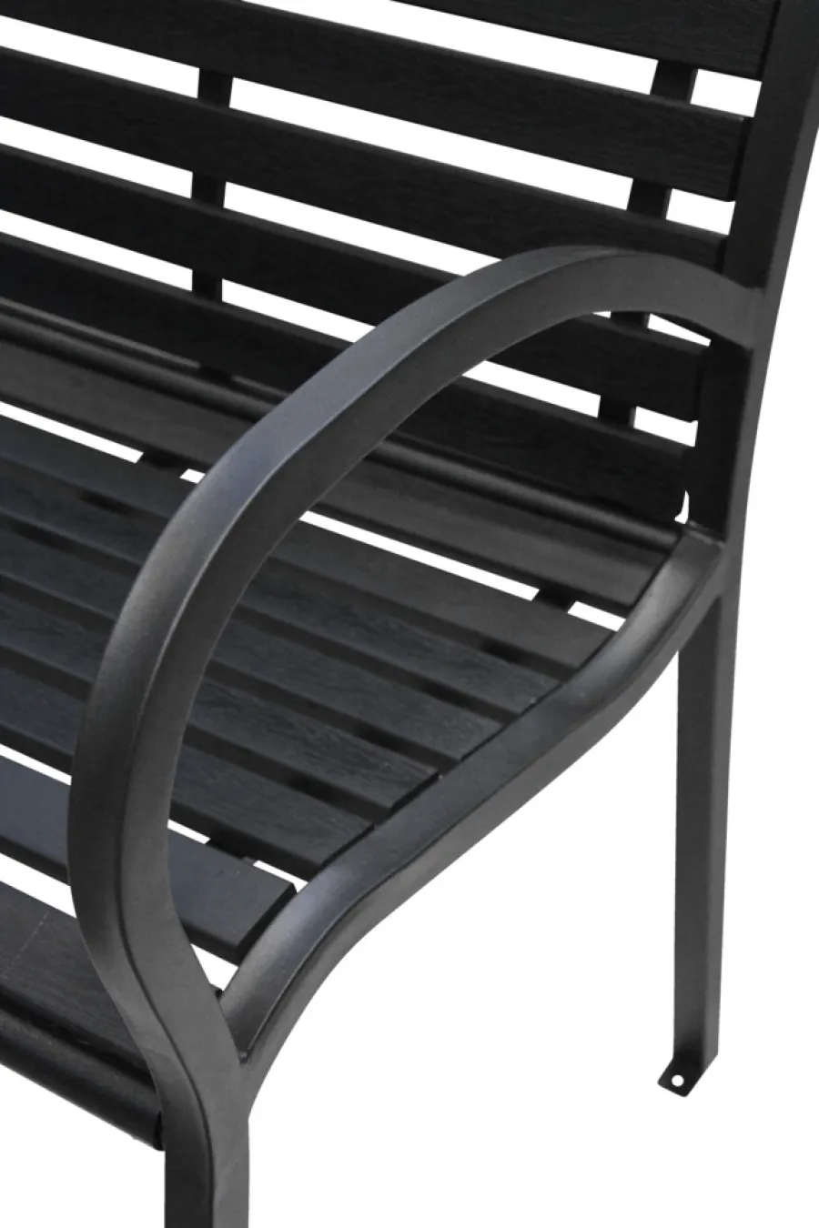 Sunlife® Sæsonafslutning|Havebænke|Havebænk Amsterdam sort 125 x 60 cm -