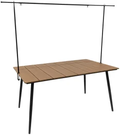 Sunlife® Sæsonafslutning|Haveborde|Havebord Beijing sort/teak 148 x 85 cm - Teak/sort