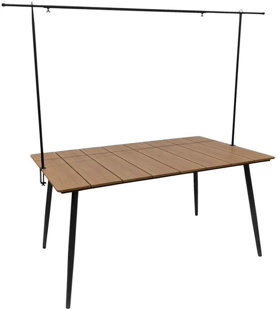Sunlife® Sæsonafslutning|Haveborde|Havebord Beijing sort/teak 148 x 85 cm - Teak/sort