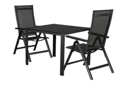 Sunlife® Sæsonafslutning|Haveborde|Havebord Havanna 90x90 cm i aluminium og nonwood -