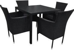 Sunlife® Sæsonafslutning|Haveborde|Havebord Havanna 90x90 cm i aluminium og nonwood -
