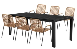 Sunlife® Sæsonafslutning|Haveborde|Havebord Havanna 205 x 90 cm i aluminium og nonwood -