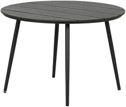 Sunlife® Sæsonafslutning|Haveborde|Havebord Madrid Ø110 cm - Sort