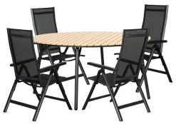 Sunlife® Sæsonafslutning|Haveborde|Havebord Nebraska stål/nonwood Ø150 cm -