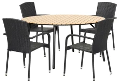Sunlife® Sæsonafslutning|Haveborde|Havebord Nebraska stål/nonwood Ø150 cm -