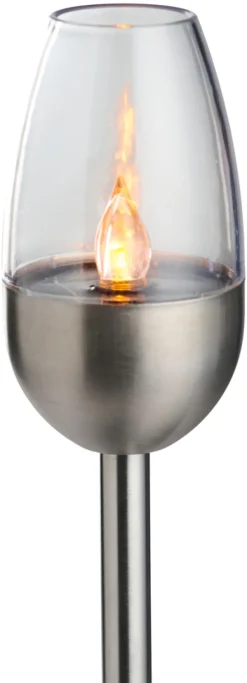 Garden® Sæsonafslutning|Solcellelamper|Havefakler med solceller 38 cm 4-pk. - Metal