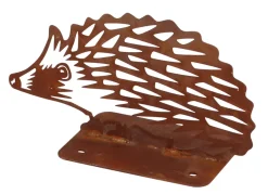 Gardenlife Land Lys & Havedekorationer|Havefigur pindsvin H10,3 cm Rust
