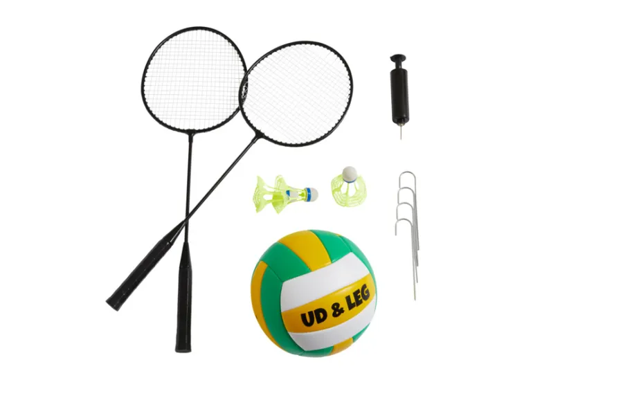 Ud & Leg® Sæsonafslutning|Spil & Underholdning|Havespil 2-i-1 volleyball/badminton