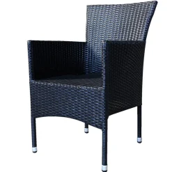 Sunlife® Sæsonafslutning|Havestole|Havestol Bangkok i metal og sort polyrattan -
