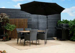 Sunlife® Sæsonafslutning|Havestole|Havestol Bangkok i metal og sort polyrattan -