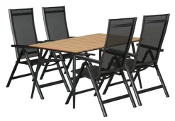 Sunlife® Sæsonafslutning|Havestole|Havestol Kingston 6 positioner sort -