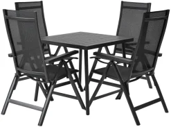 Sunlife® Sæsonafslutning|Havestole|Havestol Kingston 6 positioner sort -