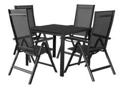 Sunlife® Sæsonafslutning|Havestole|Havestol Kingston 6 positioner sort -